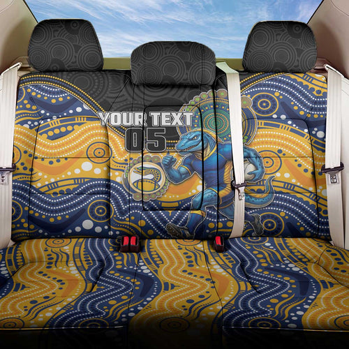 Custom Eels Back Car Seat Cover Eel Mascot With Aboriginal Indigenous