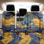 Custom Eels Back Car Seat Cover Eel Mascot With Aboriginal Indigenous