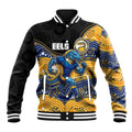 Custom Eels Baseball Jacket Eel Mascot With Aboriginal Indigenous