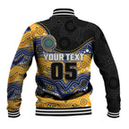 Custom Eels Baseball Jacket Eel Mascot With Aboriginal Indigenous