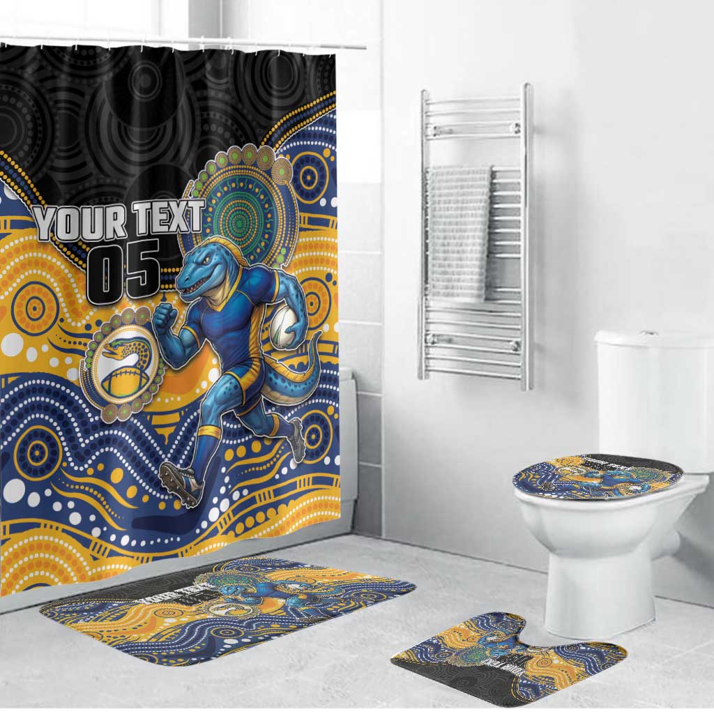 Custom Eels Bathroom Set Eel Mascot With Aboriginal Indigenous