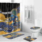 Custom Eels Bathroom Set Eel Mascot With Aboriginal Indigenous