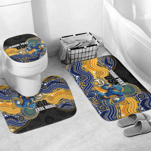 Custom Eels Bathroom Set Eel Mascot With Aboriginal Indigenous
