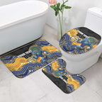 Custom Eels Bathroom Set Eel Mascot With Aboriginal Indigenous