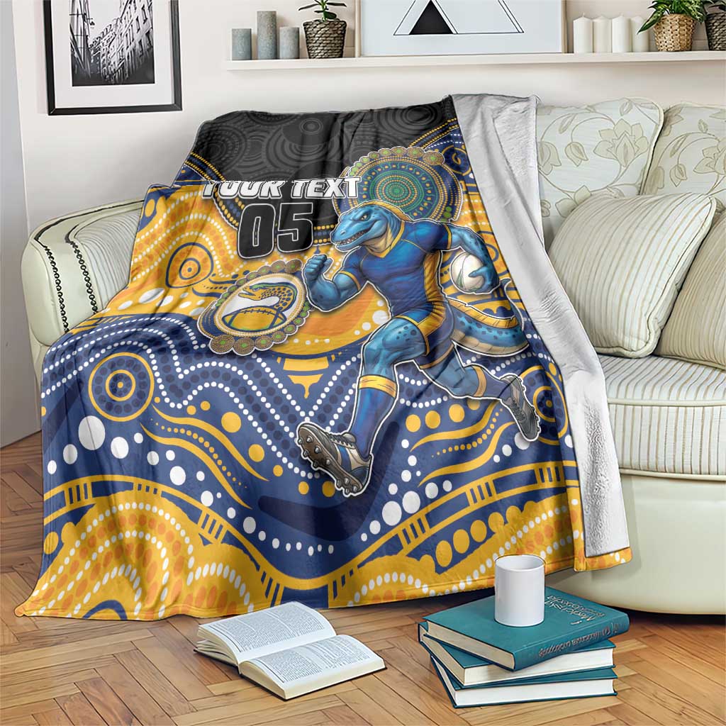 Custom Eels Blanket Eel Mascot With Aboriginal Indigenous