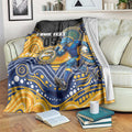 Custom Eels Blanket Eel Mascot With Aboriginal Indigenous