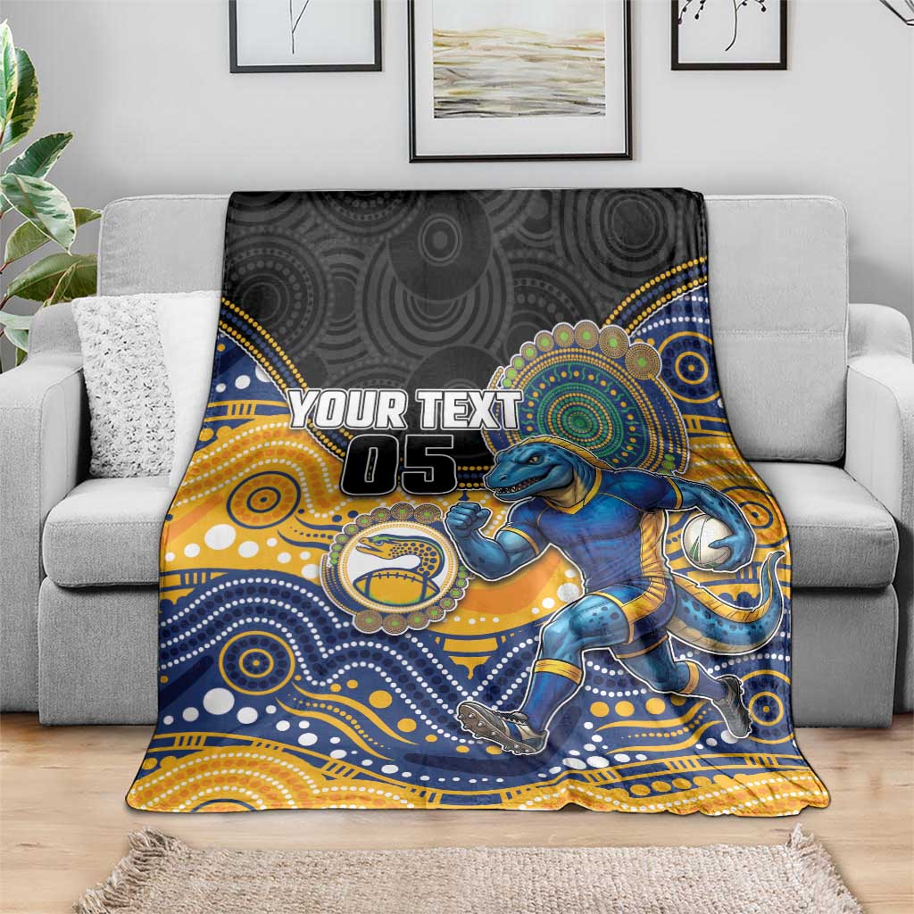 Custom Eels Blanket Eel Mascot With Aboriginal Indigenous