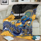 Custom Eels Blanket Eel Mascot With Aboriginal Indigenous