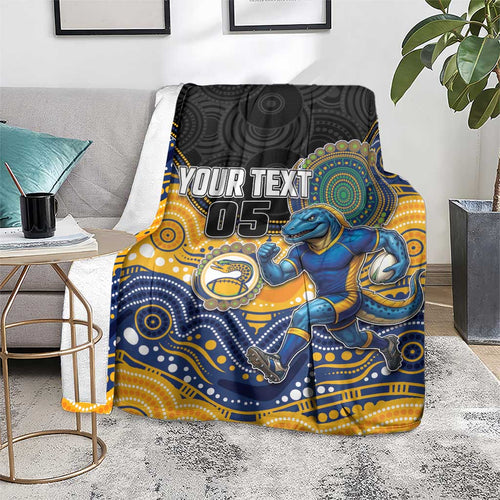 Custom Eels Blanket Eel Mascot With Aboriginal Indigenous