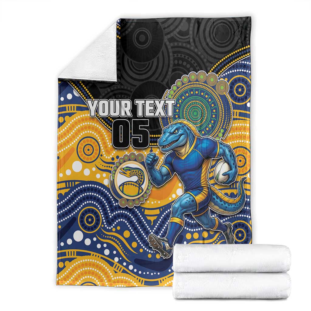 Custom Eels Blanket Eel Mascot With Aboriginal Indigenous