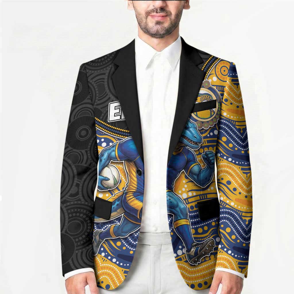 Custom Eels Blazer Eel Mascot With Aboriginal Indigenous