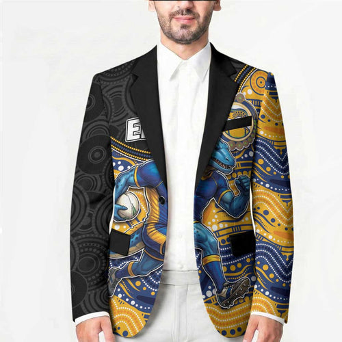 Custom Eels Blazer Eel Mascot With Aboriginal Indigenous