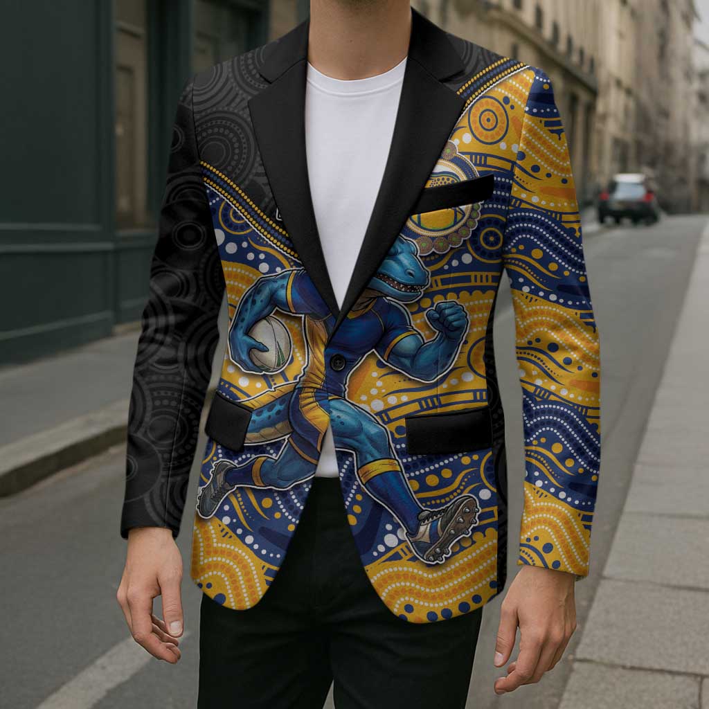Custom Eels Blazer Eel Mascot With Aboriginal Indigenous