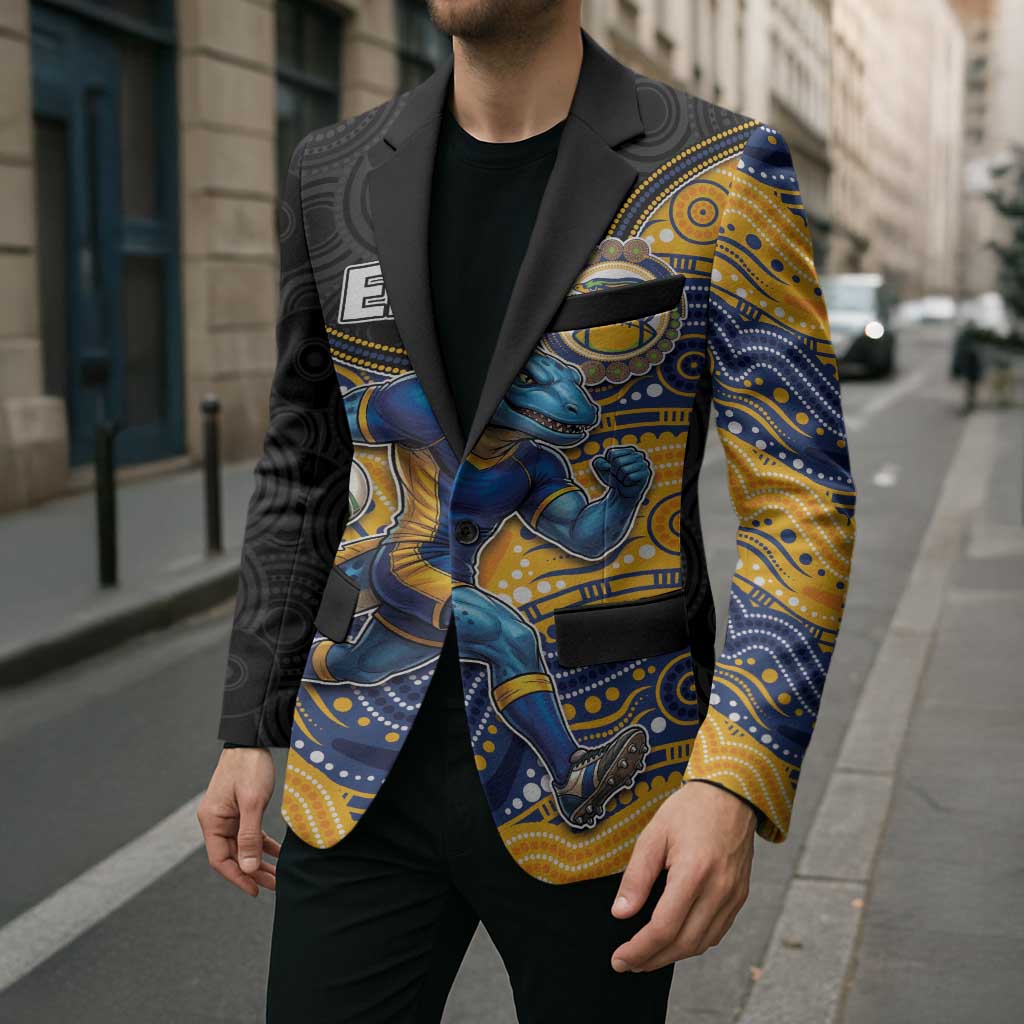 Custom Eels Blazer Eel Mascot With Aboriginal Indigenous