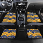 Custom Eels Car Mats Eel Mascot With Aboriginal Indigenous