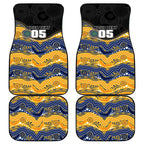 Custom Eels Car Mats Eel Mascot With Aboriginal Indigenous