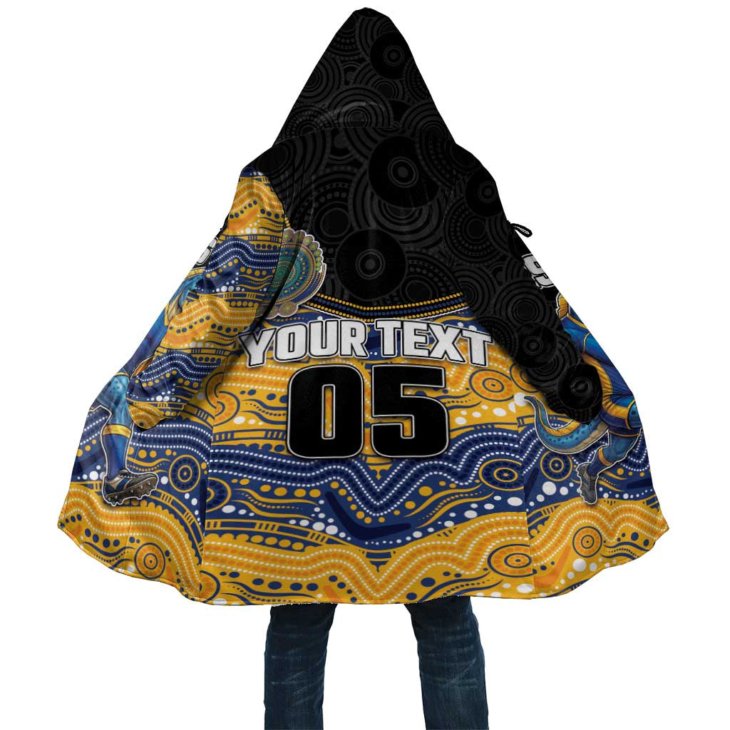 Custom Eels Cloak Eel Mascot With Aboriginal Indigenous