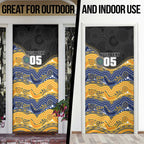 Custom Eels Door Cover Eel Mascot With Aboriginal Indigenous