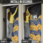 Custom Eels Door Cover Eel Mascot With Aboriginal Indigenous