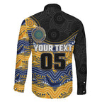 Custom Eels Family Matching Puletasi and Hawaiian Shirt Eel Mascot With Aboriginal Indigenous