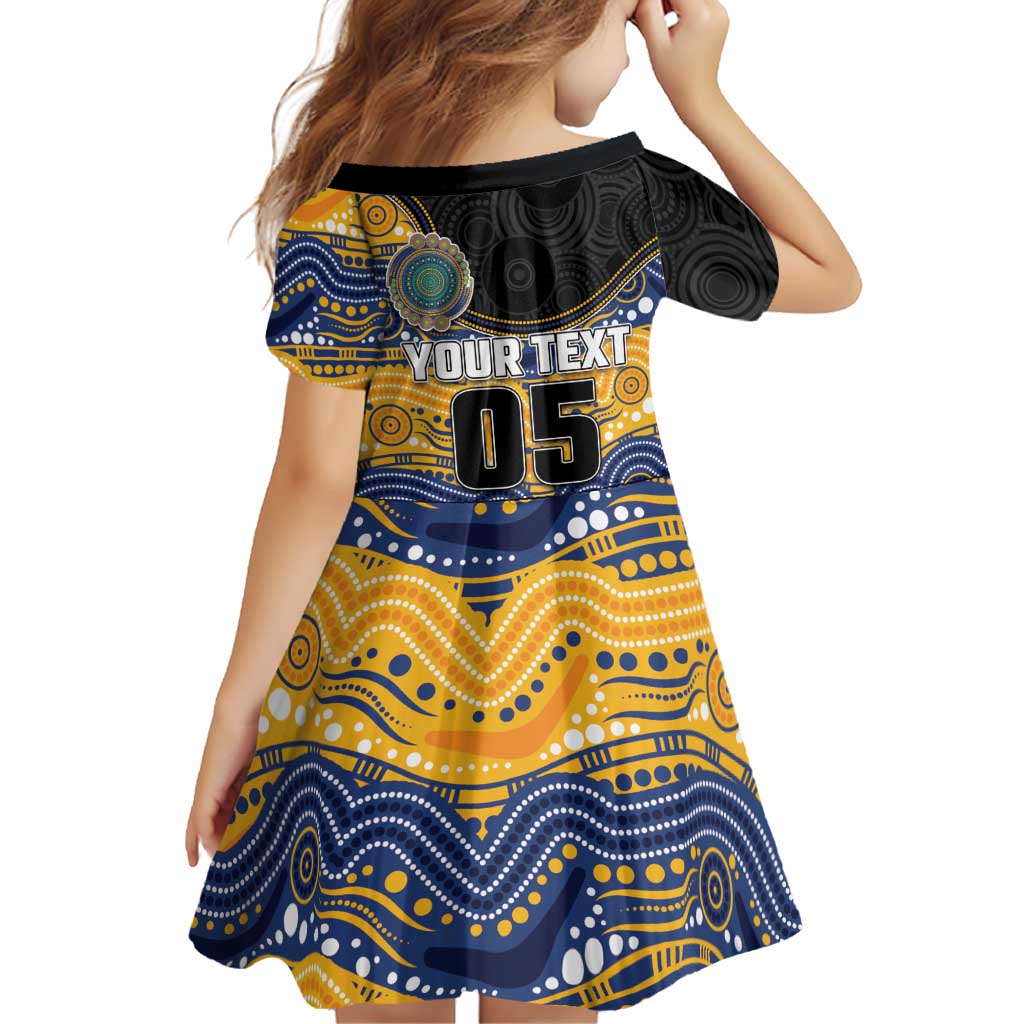 Custom Eels Family Matching Tank Maxi Dress and Hawaiian Shirt Eel Mascot With Aboriginal Indigenous