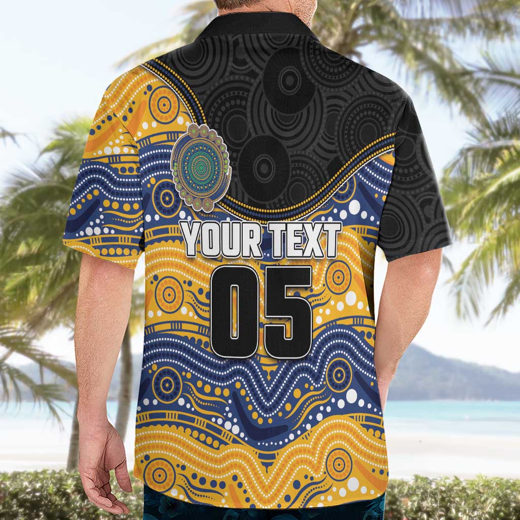 Custom Eels Hawaiian Shirt Eel Mascot With Aboriginal Indigenous