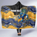 Custom Eels Hooded Blanket Eel Mascot With Aboriginal Indigenous