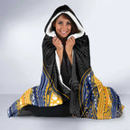 Custom Eels Hooded Blanket Eel Mascot With Aboriginal Indigenous