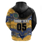 Custom Eels Hoodie Eel Mascot With Aboriginal Indigenous