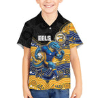 Custom Eels Kid Hawaiian Shirt Eel Mascot With Aboriginal Indigenous