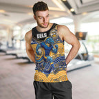Custom Eels Men Tank Top Eel Mascot With Aboriginal Indigenous