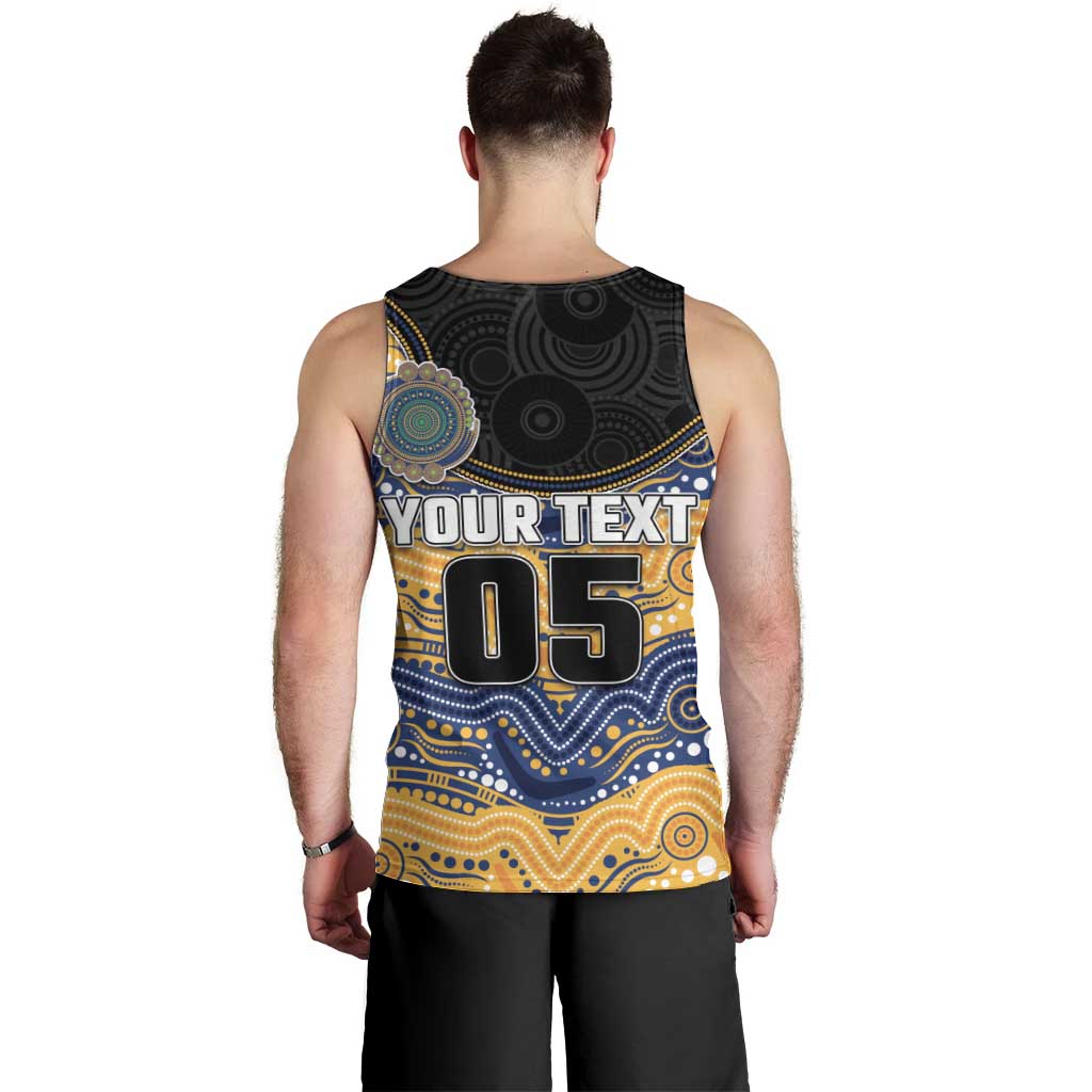 Custom Eels Men Tank Top Eel Mascot With Aboriginal Indigenous
