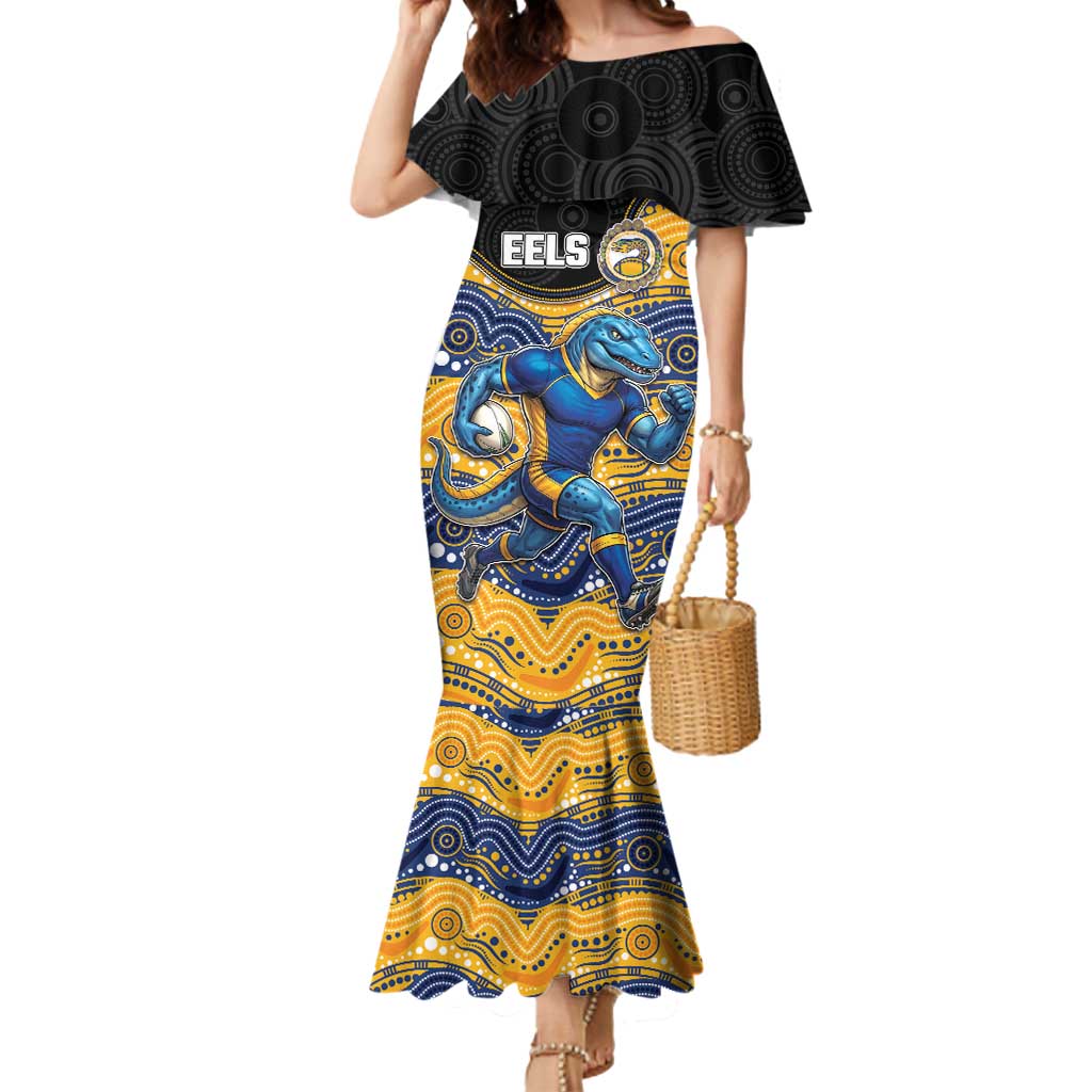 Custom Eels Mermaid Dress Eel Mascot With Aboriginal Indigenous