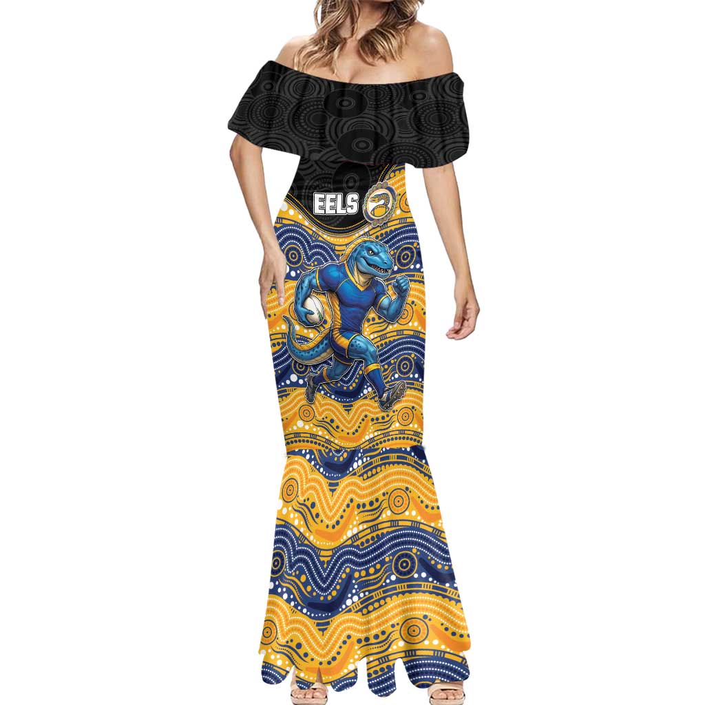 Custom Eels Mermaid Dress Eel Mascot With Aboriginal Indigenous