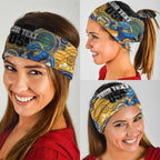 Custom Eels Neck Gaiter Eel Mascot With Aboriginal Indigenous