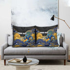 Custom Eels Pillow Cover Eel Mascot With Aboriginal Indigenous