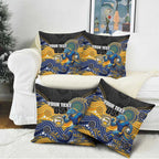 Custom Eels Pillow Cover Eel Mascot With Aboriginal Indigenous