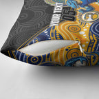 Custom Eels Pillow Cover Eel Mascot With Aboriginal Indigenous