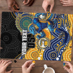Custom Eels Puzzle Eel Mascot With Aboriginal Indigenous