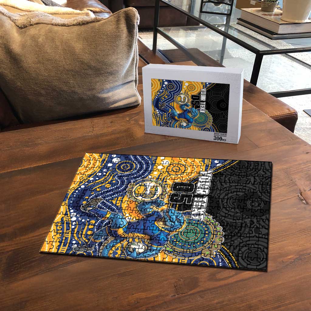 Custom Eels Puzzle Eel Mascot With Aboriginal Indigenous