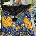 Custom Eels Quilt Eel Mascot With Aboriginal Indigenous