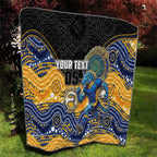 Custom Eels Quilt Eel Mascot With Aboriginal Indigenous