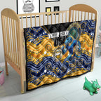 Custom Eels Quilt Eel Mascot With Aboriginal Indigenous