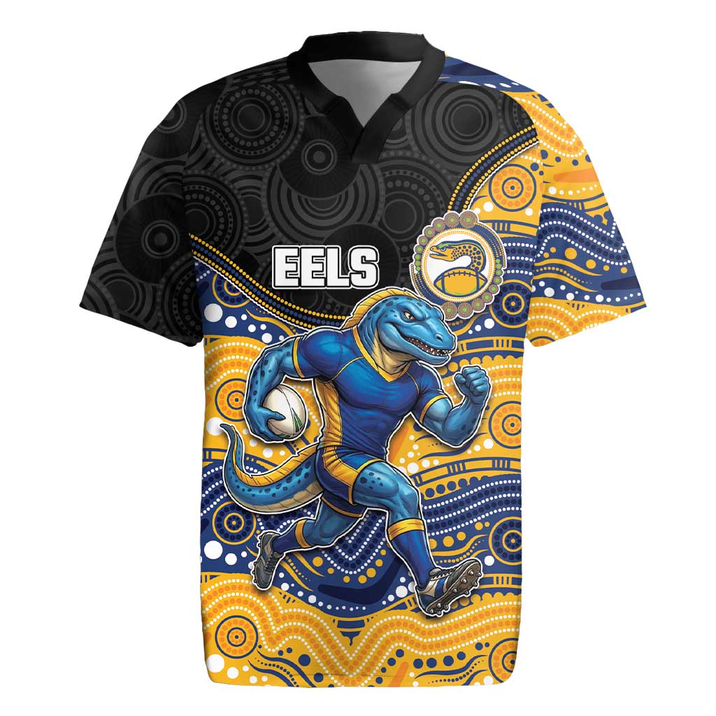 Custom Eels Rugby Jersey Eel Mascot With Aboriginal Indigenous