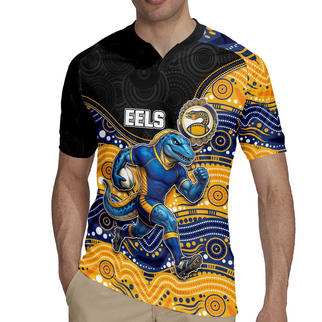 Custom Eels Rugby Jersey Eel Mascot With Aboriginal Indigenous