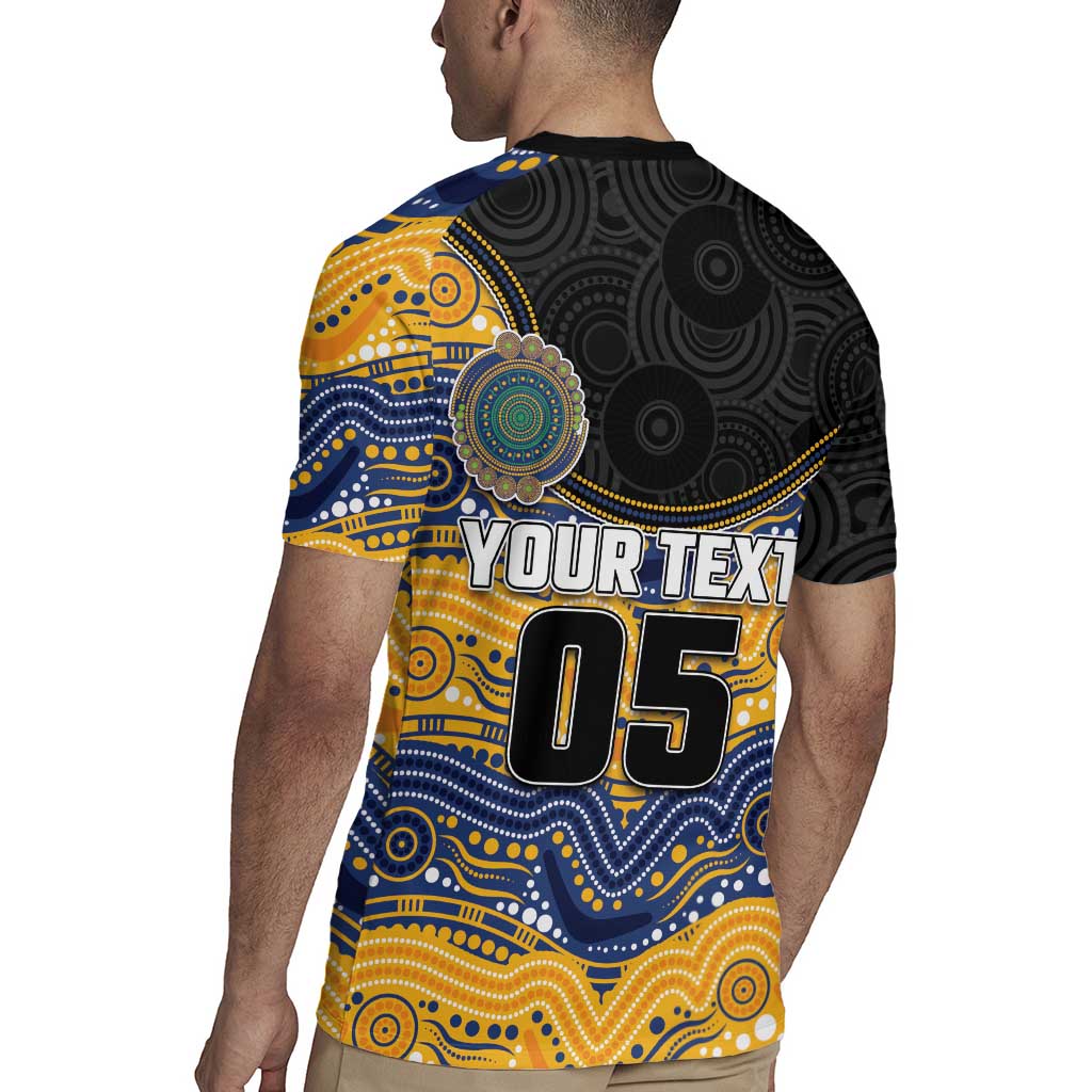 Custom Eels Rugby Jersey Eel Mascot With Aboriginal Indigenous