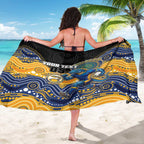 Custom Eels Sarong Eel Mascot With Aboriginal Indigenous