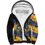 Custom Eels Sherpa Hoodie Eel Mascot With Aboriginal Indigenous
