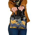 Custom Eels Shoulder Handbag Eel Mascot With Aboriginal Indigenous