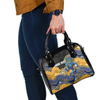 Custom Eels Shoulder Handbag Eel Mascot With Aboriginal Indigenous